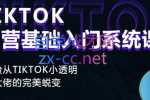 Tiktok运营基础入门系统课程