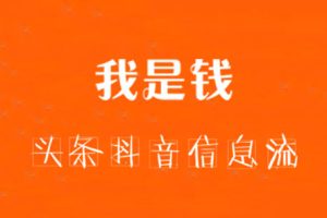 我是钱·头条抖音信息流第1、2期，价值5000元