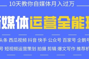 新媒体营销短视频运营入门到精通