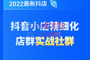 唐海老师·2022年最新抖音小店精细化店群实战