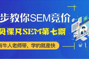 魔贝课凡SEM第七期 SEM竞价网络推广主管VIP实战训练营