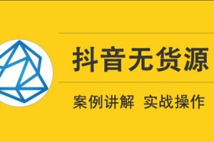 顽石电商·抖音小店无货源项目(1-3期)，价值3980元