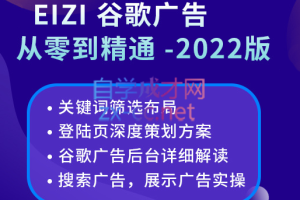 谷歌广告从零到精通【2022版】，价值2680元