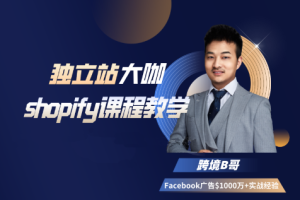 跨境B哥·独立站运营+Facebook广告投放课，价值6980元