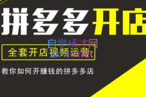 汇睿拼商学院·拼多多开店培训VIP课程【更新12月】