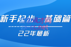 【22年更新课】基础起步，运营知识一手掌握，价值499元