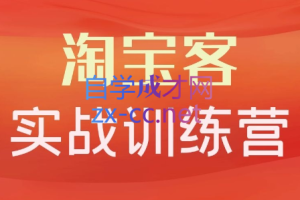 卓让教育·淘宝客实战训练营，价值3980元