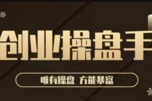 极简·创业操盘手，年入百万的指导课