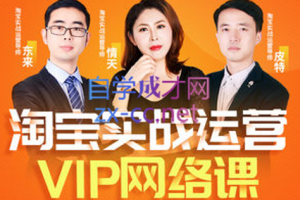 淘宝VIP线上直播课（八月完结），价值7580元