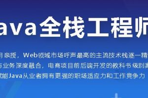 java全栈工程师，高级电商全栈系统大课