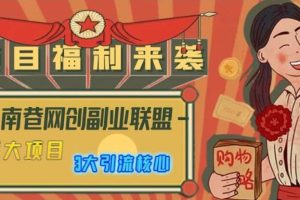 南巷网创副业联盟课程合集，价值598元