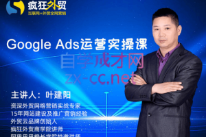 疯狂外贸·Google Ads运营实操课，价值1680元