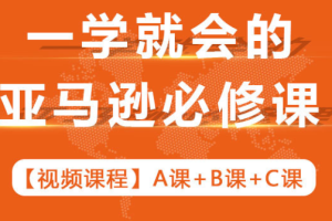 一学就会的亚马逊必修课，A课+B课+C课，价值29800元