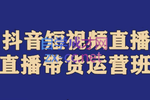 老李·抖音带货实操运营班，价值1980元