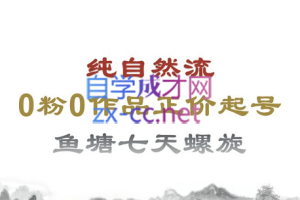 大付运营·0粉纯自然流量正价起号，价值2000元