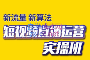 抖茗星·短视频直播运营实操班，价值5980元