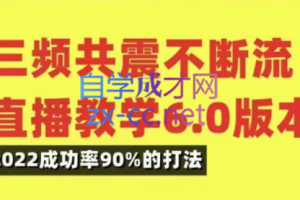 小伟·三频共震直播起号（5.0+6.0），价值5980元