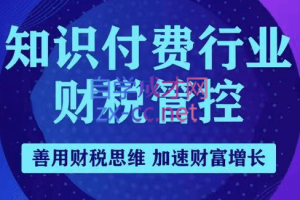 朱苏兰·知识付费行业财税管控，价值1980元