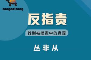 丛非从·反指责找到被指责中的资源，价值899元