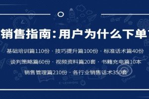 创业邦：销售指南用户为什么下单？从菜鸟到销冠的进阶之路