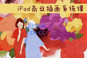 度薇年·ipad商业插画5合1系统课，从入门到精通，价值3199元