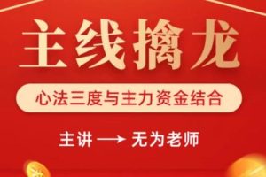 无为老师·主线擒龙(第八期)，价值9999元