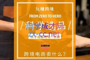 跨境大师兄·科学选品大课（理论+实操）