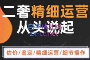 奢奢向上·二奢精细运营从头学起