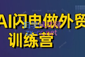 大卫·AI闪电做外贸训练营（更新8月）