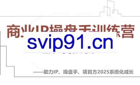 【2025】IP流量操盘手线上训练营（更新4月）