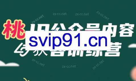 桃子·IP公众号内容获客训练营