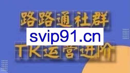 路路通·跨境TikTok全套课程（更新31期）