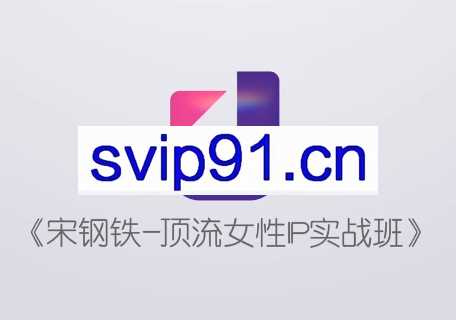 宋钢铁·顶流女性IP实战班