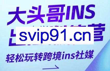 大头哥·instagram跨境出海自然流社媒训练营
