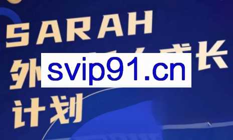 Sarah老师·外贸新人成长计划