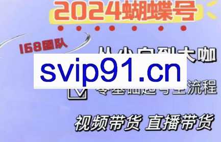威威老师·2024蝴蝶号短视频直播带货运营实操课