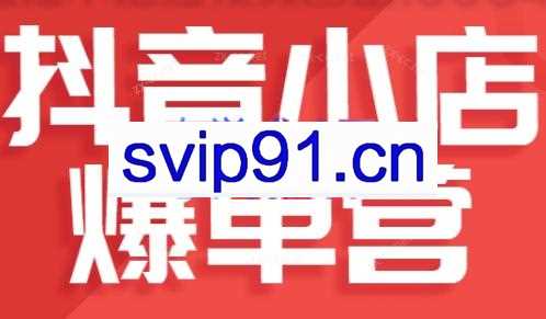 推易抖音小店爆单营（更新9月）