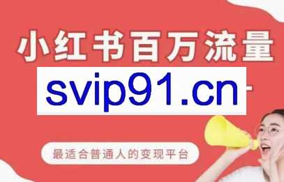 沈凡老师·小红书百万流量变现课