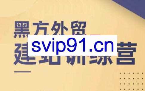 黑方老师·谷歌B端独立站建站推广