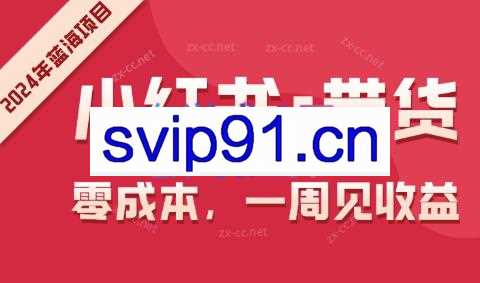 2024小红书无货源带货