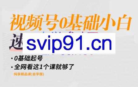歌子师姐·视频号0基础小白速成课