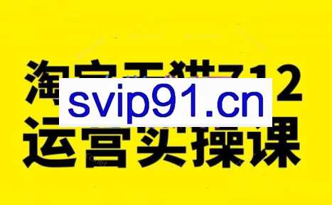 蒋晖·淘宝天猫712运营实操课（更新23年11月）