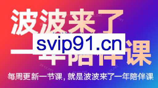 波波来了一年陪伴课（更新2023年8月）