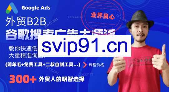 二叔·外贸B2B谷歌搜索广告大师课