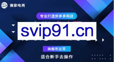 宸象电商·拼多多运营旗舰班，价值6980元