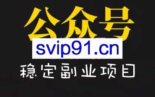 路飞·公众号稳定副业项目