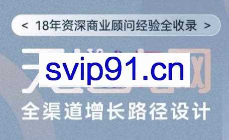 张琦老师·天地人网-引爆流量全聚到增长-企业管理精品课