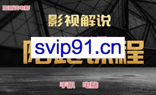 猫腻讲电影·影视解说陪跑特训班，价值2980元