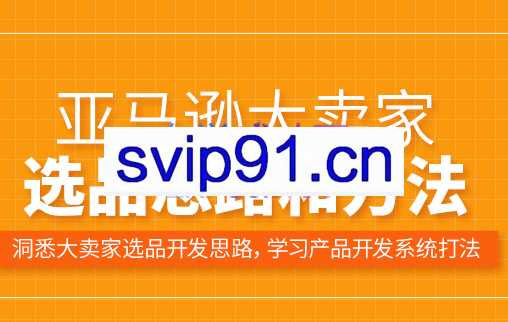 李老师·亚马逊运营管理选品课，价值3000元
