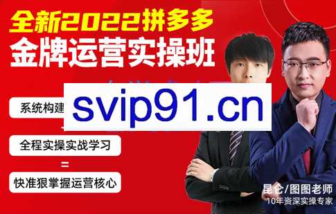 2022拼多多金牌运营实操班